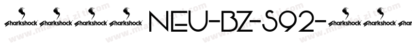 西文字体 NEU-BZ-S92字体转换